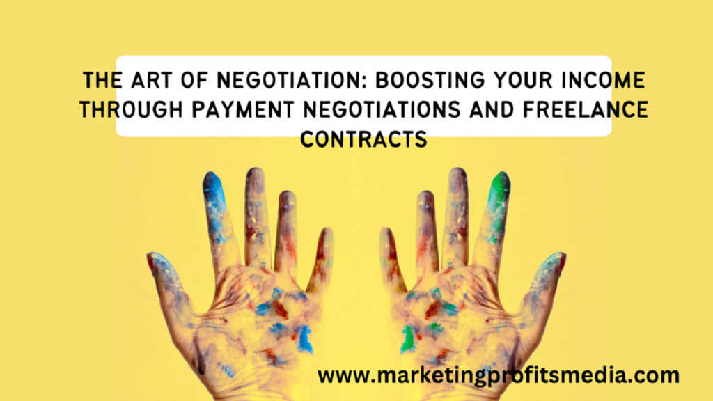 The Art of Negotiation: Boosting Your Income through payment Negotiations and Freelance Contracts
