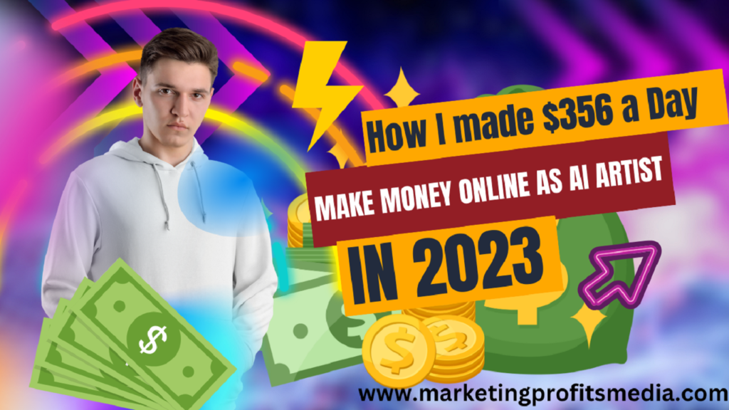 How I made $356 a Day Make Money online As Ai artist in 2023